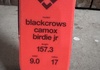 Black Crows Camox Birdie JR 157.3 med Marker Squire 10 Barnskidor säljes