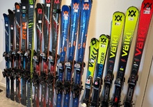 Demoskidor från Völkl (Peregrine, Flair, RTM, Racetiger)